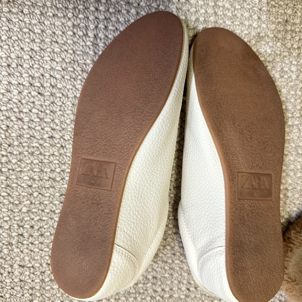 ZARA DERBY STYLE SNEAKERS WHITE - 37 - Picture 5 of 5
